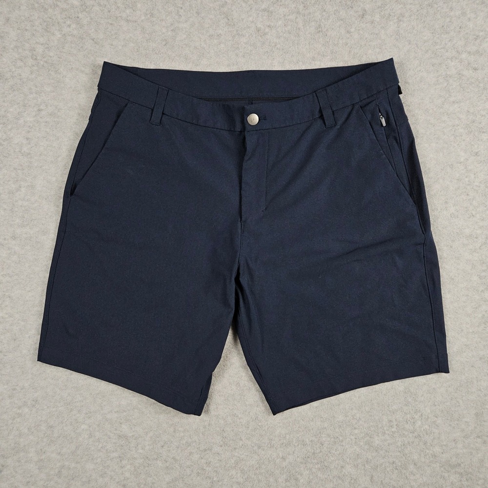 Lululemon‎ (Men's 34) Navy Blue Shorts Commission Slim 9" Golf Chino Warpstreme
